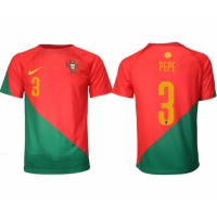 Muški Nogometni Dres Portugal Pepe #3 Domaci SP 2022 Kratak Rukav